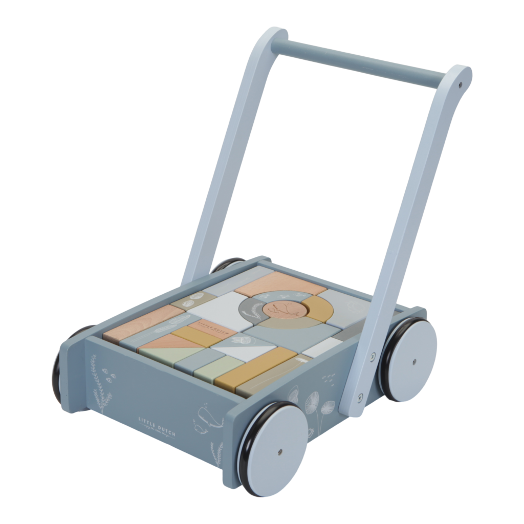 Little Dutch Lauflernwagen mit Bauklötzen Hotschgufe